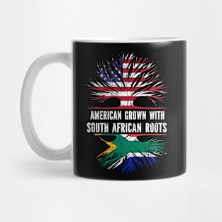 American Grown with South African Roots USA Flag Mug